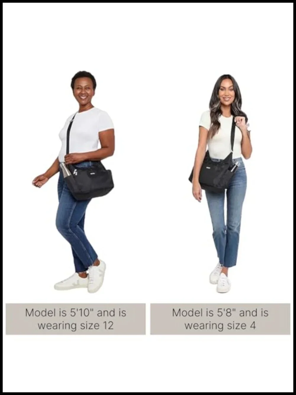 Lightweight RFID Hobo Crossbody Bag with Adjustable Strap